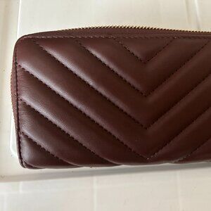 Brown Quilted Wallet